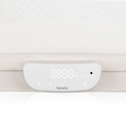 Lionelo - Dětská postýlka s váhou CORAL White