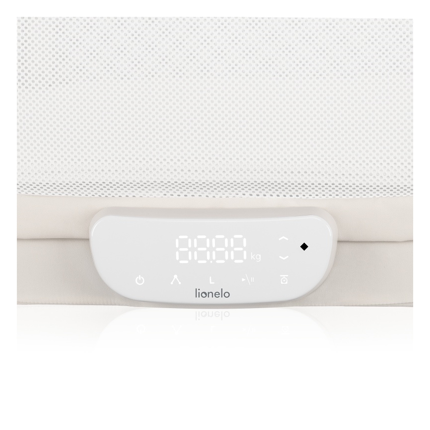 Lionelo - Dětská postýlka s váhou CORAL White