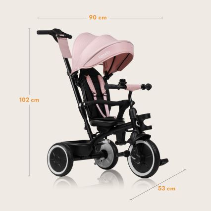 Lionelo - Dětská tříkolka BERRY Pink Rose