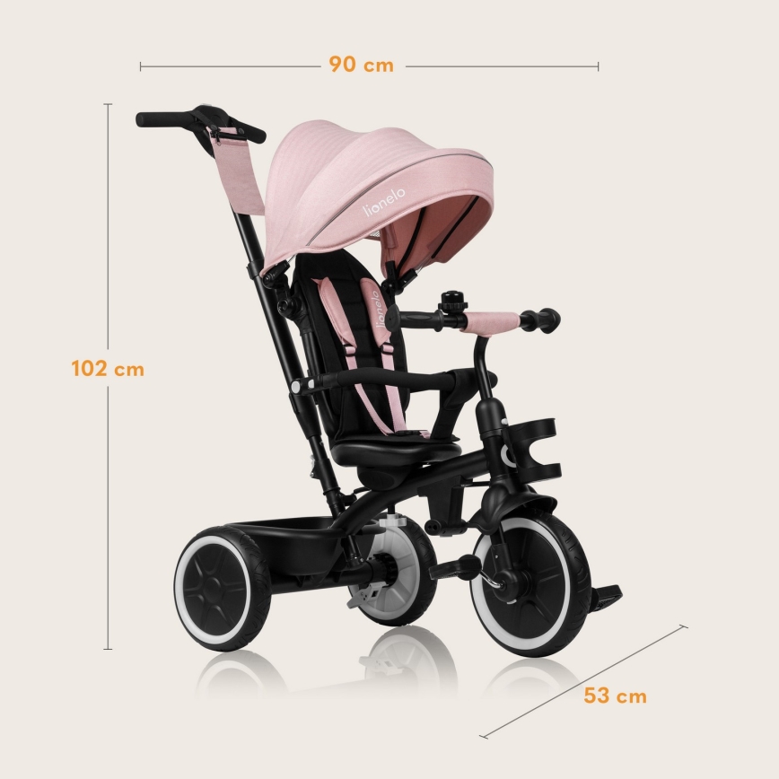 Lionelo - Dětská tříkolka BERRY Pink Rose