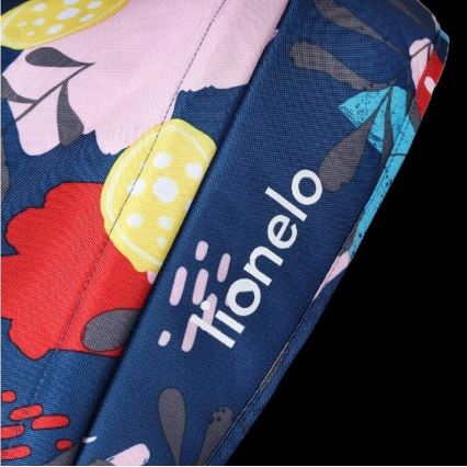 Lionelo - Dětská tříkolka HAARI černá/pestrobarevná