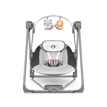Lionelo - Dětské houpátko OTTO 4xLR14 Cozy Grey
