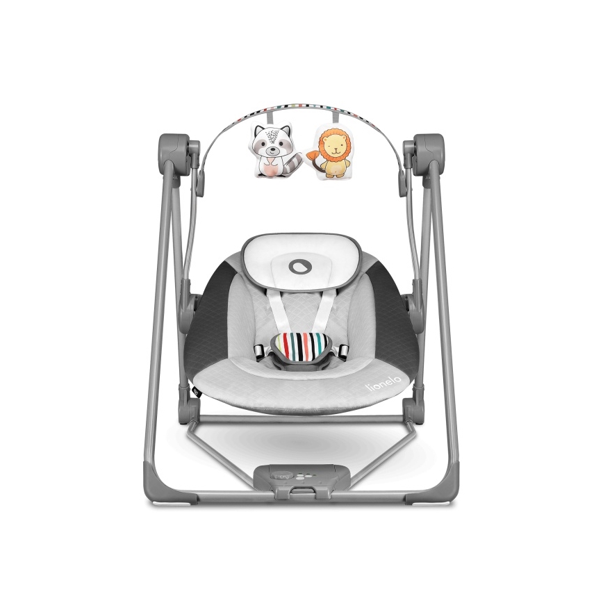 Lionelo - Dětské houpátko OTTO 4xLR14 Cozy Grey
