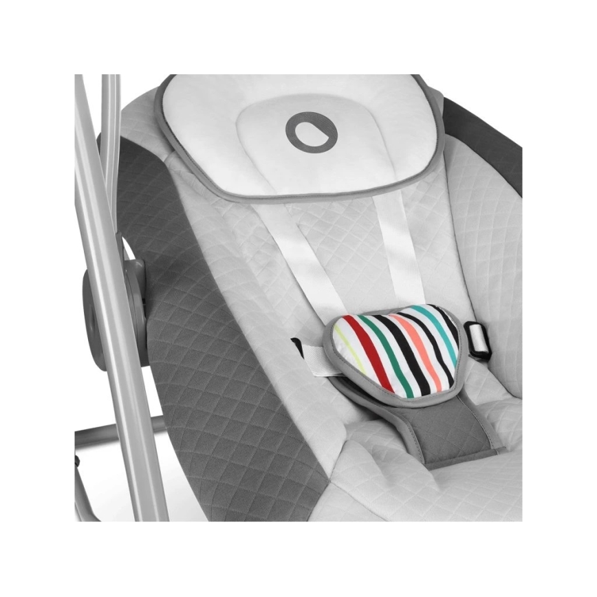Lionelo - Dětské houpátko OTTO 4xLR14 Cozy Grey