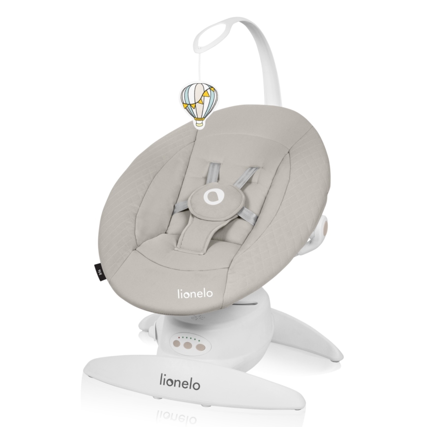 Lionelo - Dětské houpátko s melodií IRIS 4xAA Beige Sand