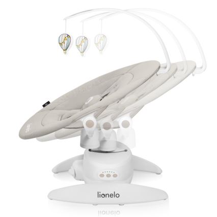 Lionelo - Dětské houpátko s melodií IRIS 4xAA Beige Sand