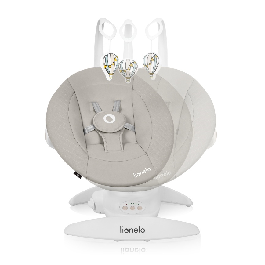 Lionelo - Dětské houpátko s melodií IRIS 4xAA Beige Sand