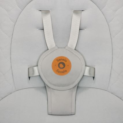 Lionelo - Dětské houpátko s melodií MELL Beige Sand 4xAA + dálkové ovládání