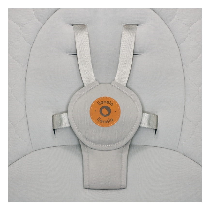 Lionelo - Dětské houpátko s melodií MELL Beige Sand 4xAA + dálkové ovládání