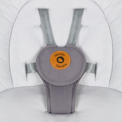 Lionelo - Dětské houpátko s melodií MELL Grey Stone 4xAA + dálkové ovládání