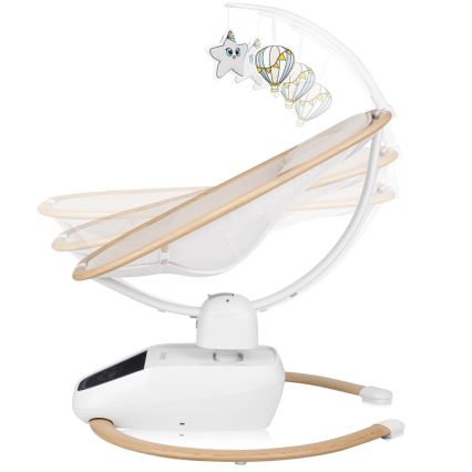 Lionelo - Dětské houpátko s melodií OLIVIA Beige Natural + dálkové ovládání