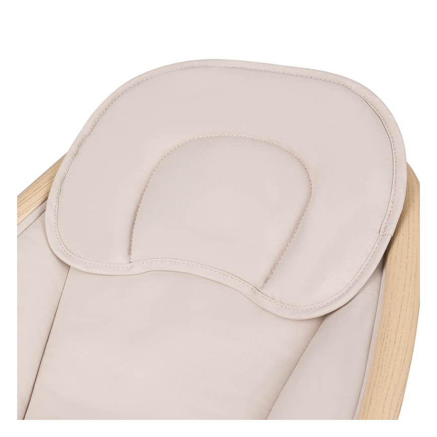 Lionelo - Dětské houpátko s melodií OLIVIA Beige Natural + dálkové ovládání