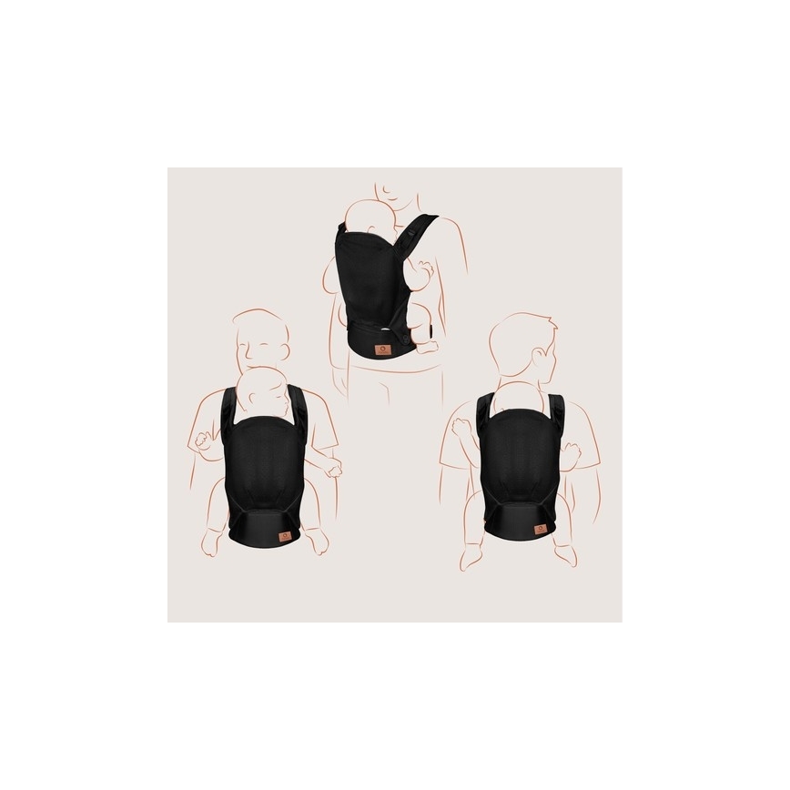 Lionelo - Dětské nosítko MARGAREET Air Black