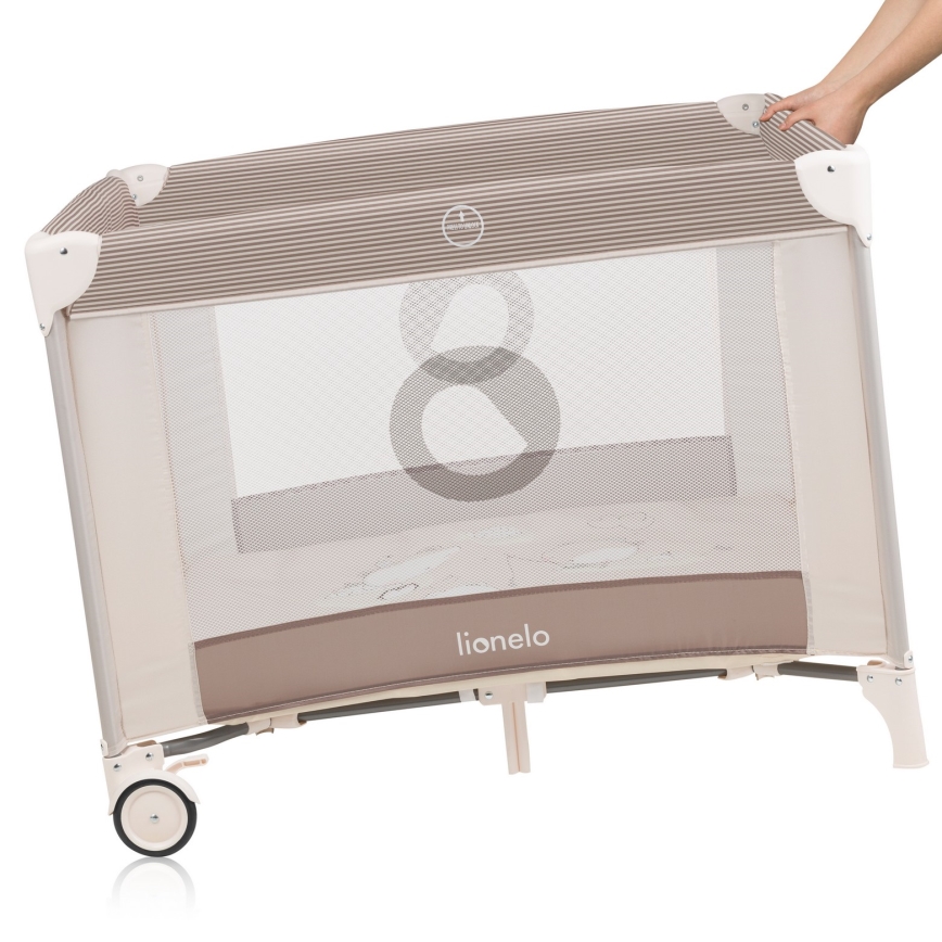 Lionelo - Hrací ohrádka BONNIE Beige Sand