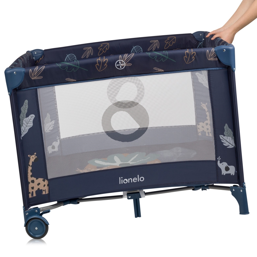 Lionelo - Hrací ohrádka BONNIE Blue Navy