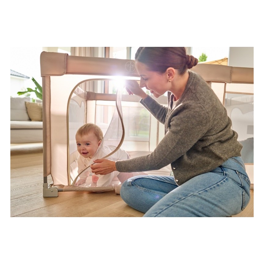 Lionelo - Hrací ohrádka FLORENCE Beige Sand