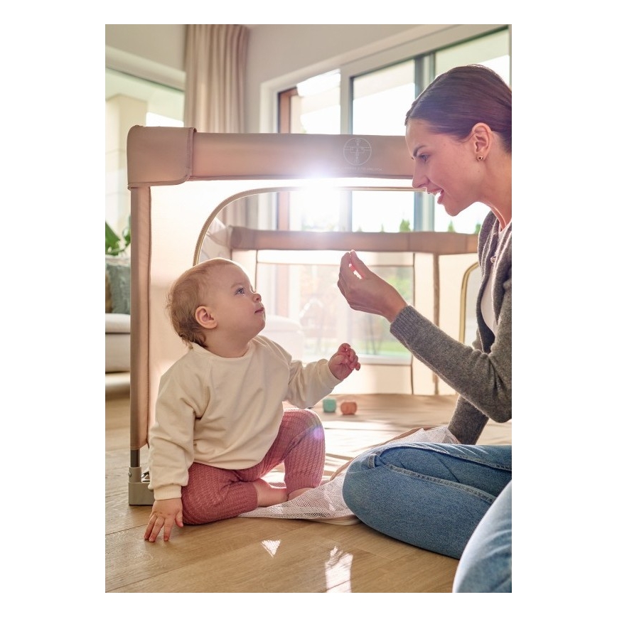 Lionelo - Hrací ohrádka FLORENCE Beige Sand