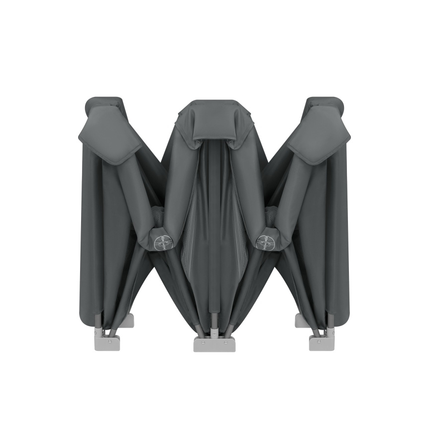 Lionelo - Hrací ohrádka FLORENCE Grey Graphite