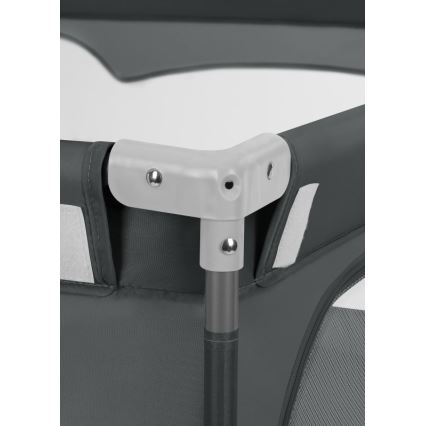 Lionelo - Hrací ohrádka FLORENCE Grey Graphite