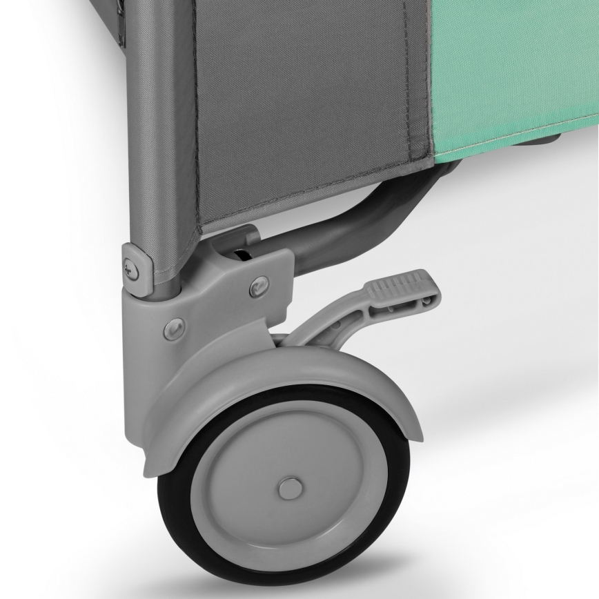 Lionelo - Hrací ohrádka MILLE Grey Green
