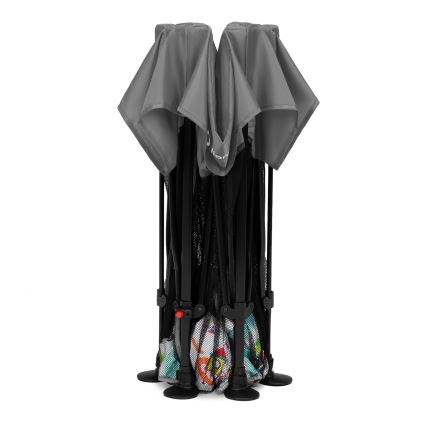 Lionelo - Hrací ohrádka ROEL Grey Multicolor