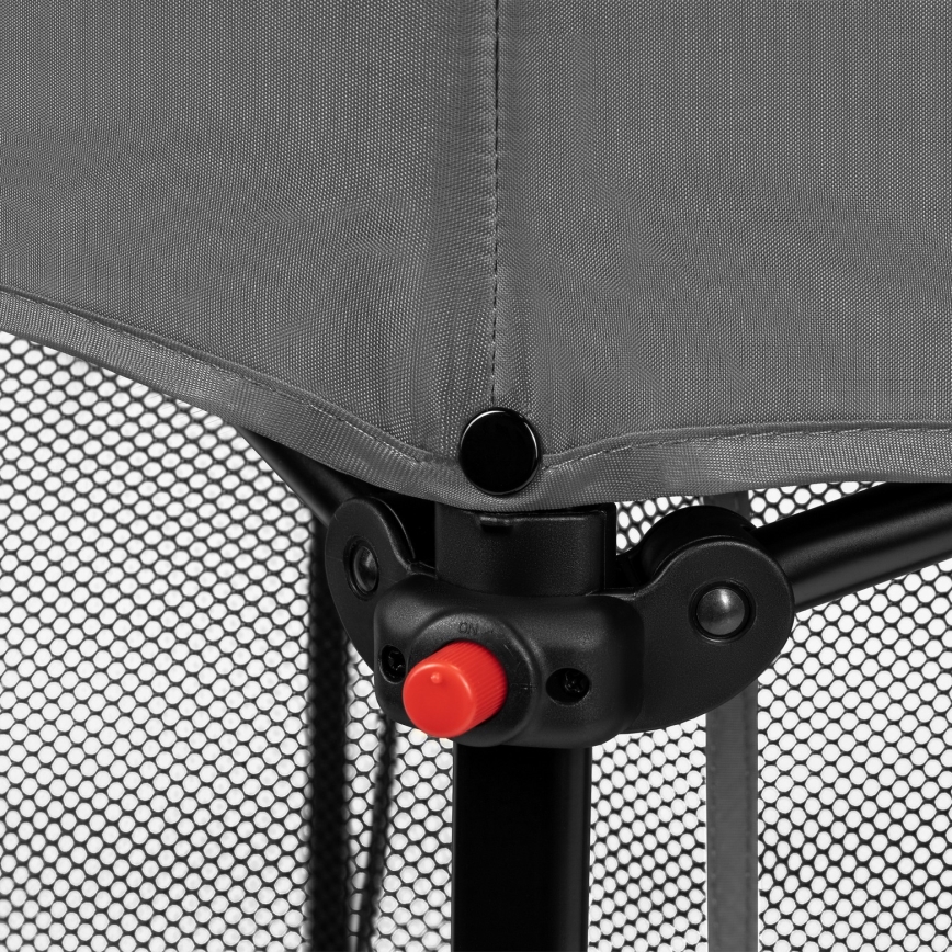 Lionelo - Hrací ohrádka ROEL Grey Multicolor