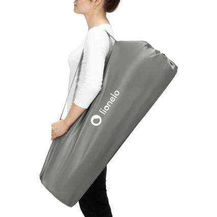 Lionelo - Hrací ohrádka ROEL PLUS Grey Multicolor