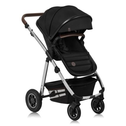 Lionelo - Kombinovaný kočárek 2v1 AMBER Black Silver