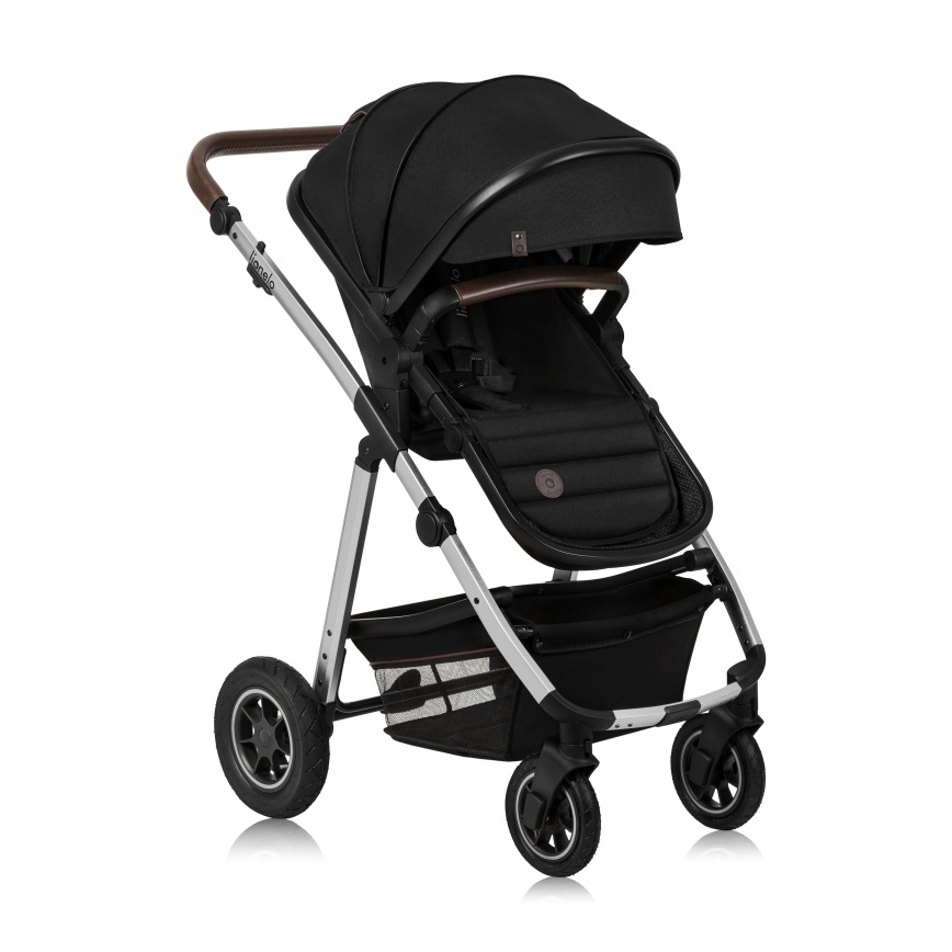 Lionelo - Kombinovaný kočárek 2v1 AMBER Black Silver