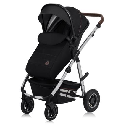 Lionelo - Kombinovaný kočárek 2v1 AMBER Black Silver