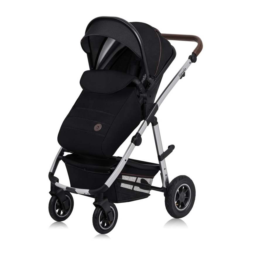 Lionelo - Kombinovaný kočárek 2v1 AMBER Black Silver