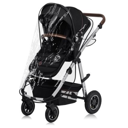Lionelo - Kombinovaný kočárek 2v1 AMBER Black Silver