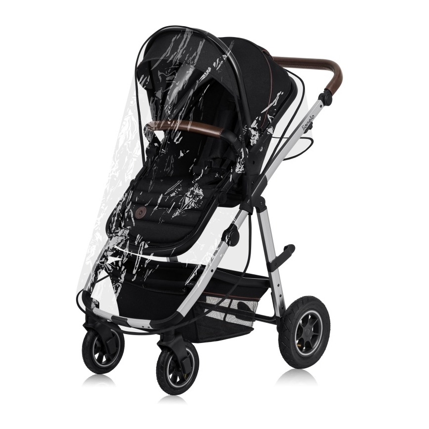 Lionelo - Kombinovaný kočárek 2v1 AMBER Black Silver