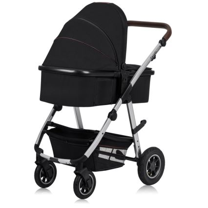 Lionelo - Kombinovaný kočárek 2v1 AMBER Black Silver