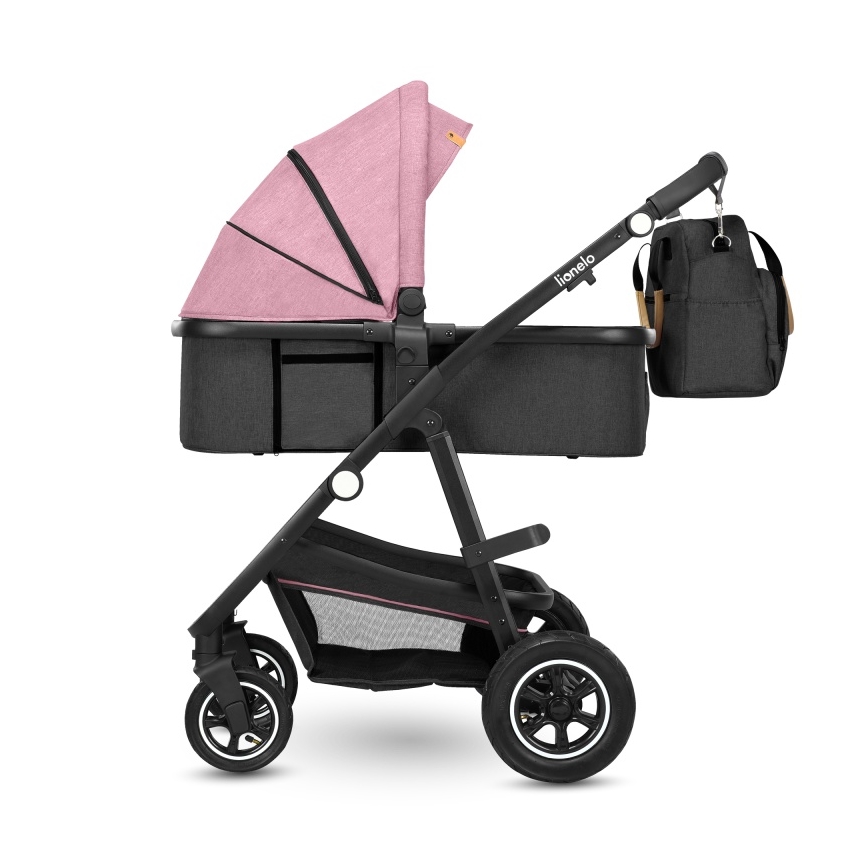 Lionelo - Kombinovaný kočárek 2v1 AMBER Pink Rose