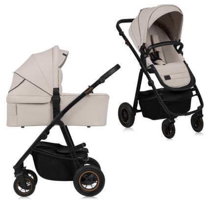 Lionelo - Kombinovaný kočárek 2v1 AMBER PLUS Beige Sand
