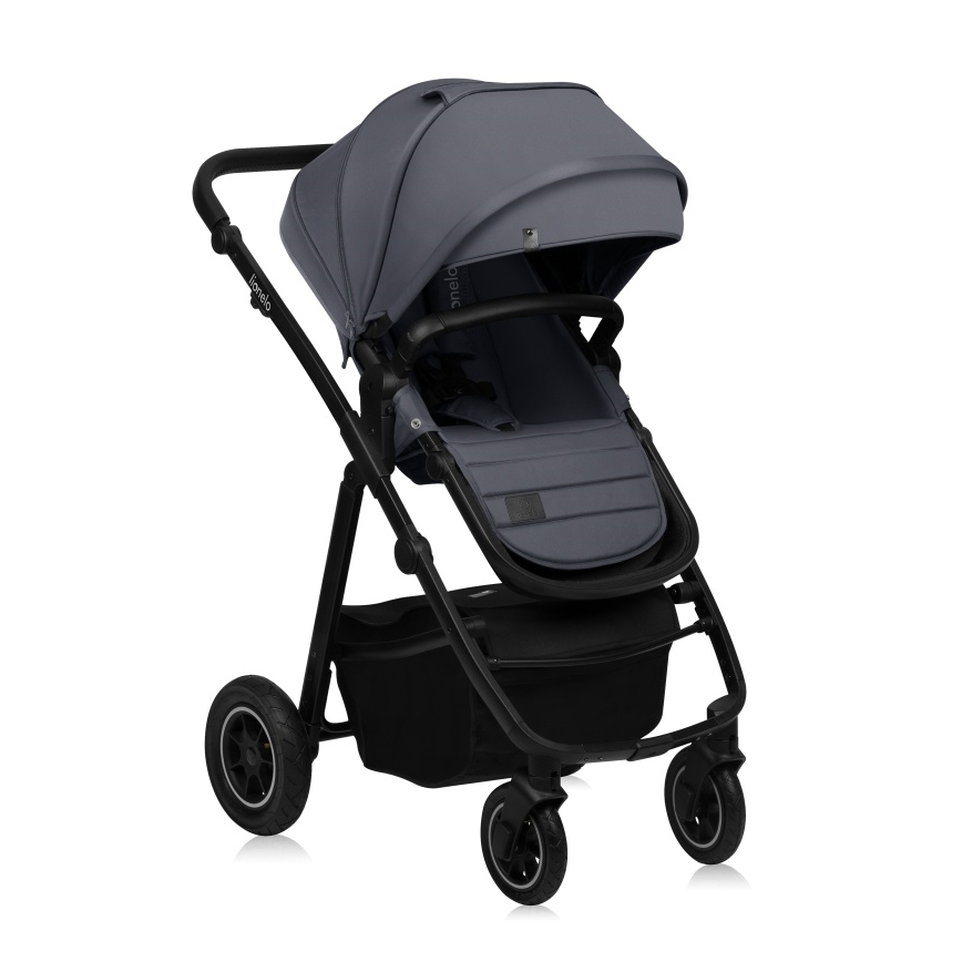 Lionelo - Kombinovaný kočárek 2v1 AMBER PLUS Grey Graphite