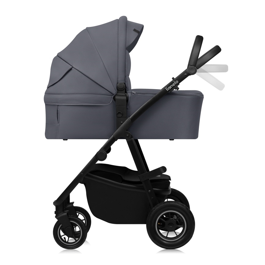 Lionelo - Kombinovaný kočárek 2v1 AMBER PLUS Grey Graphite