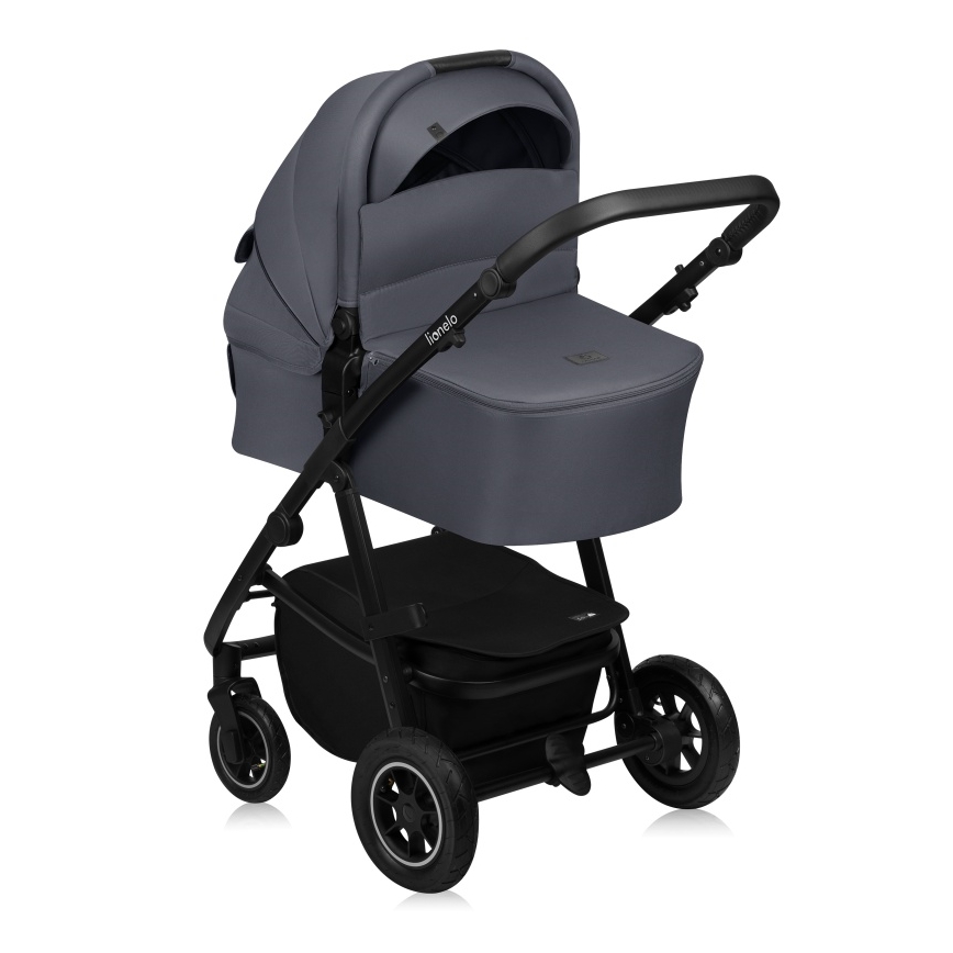Lionelo - Kombinovaný kočárek 2v1 AMBER PLUS Grey Graphite