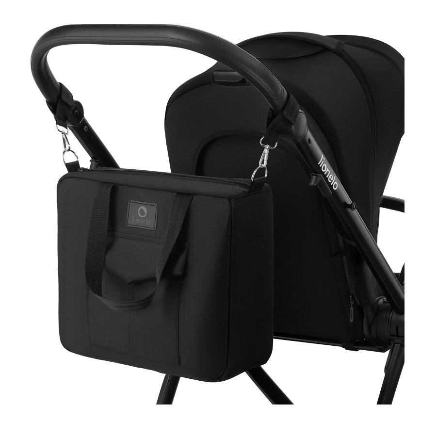 Lionelo - Kombinovaný kočárek 2v1 MERIL Black Onyx