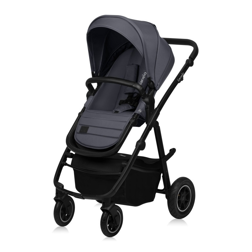 Lionelo - Kombinovaný kočárek 3v1 AMBER PLUS grey Graphite