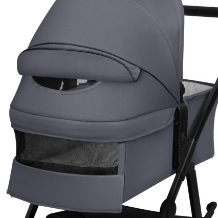 Lionelo - Kombinovaný kočárek 3v1 AMBER PLUS grey Graphite