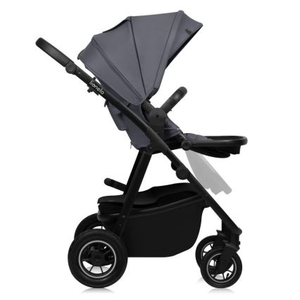Lionelo - Kombinovaný kočárek 3v1 AMBER PLUS grey Graphite
