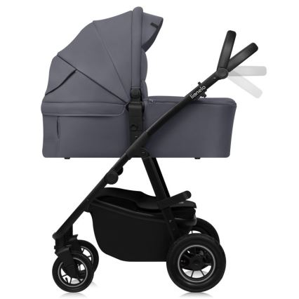 Lionelo - Kombinovaný kočárek 3v1 AMBER PLUS grey Graphite