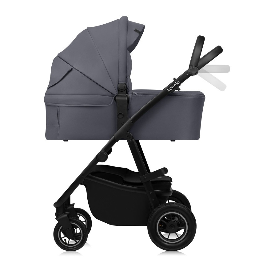 Lionelo - Kombinovaný kočárek 3v1 AMBER PLUS grey Graphite