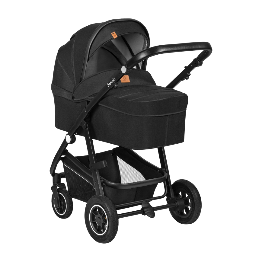 Lionelo - Kombinovaný kočárek 3v1 BIANKA Black Onyx