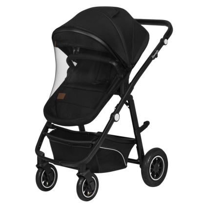 Lionelo - Kombinovaný kočárek 3v1 BIANKA Black Onyx