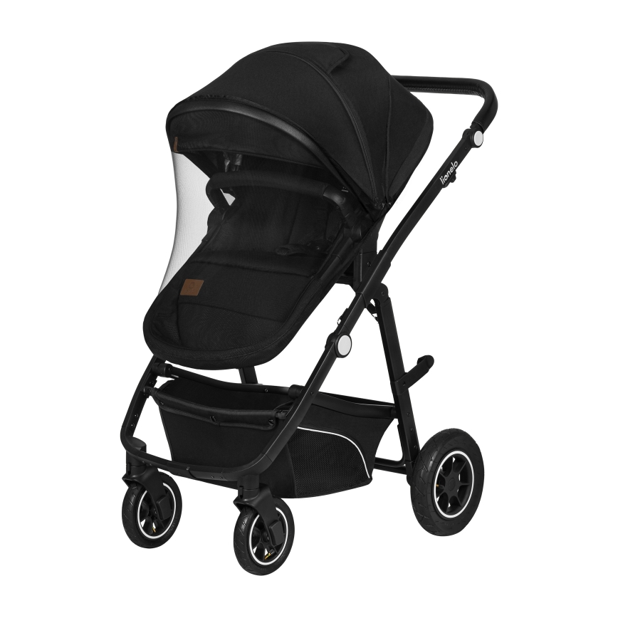 Lionelo - Kombinovaný kočárek 3v1 BIANKA Black Onyx