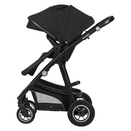 Lionelo - Kombinovaný kočárek 3v1 BIANKA Black Onyx