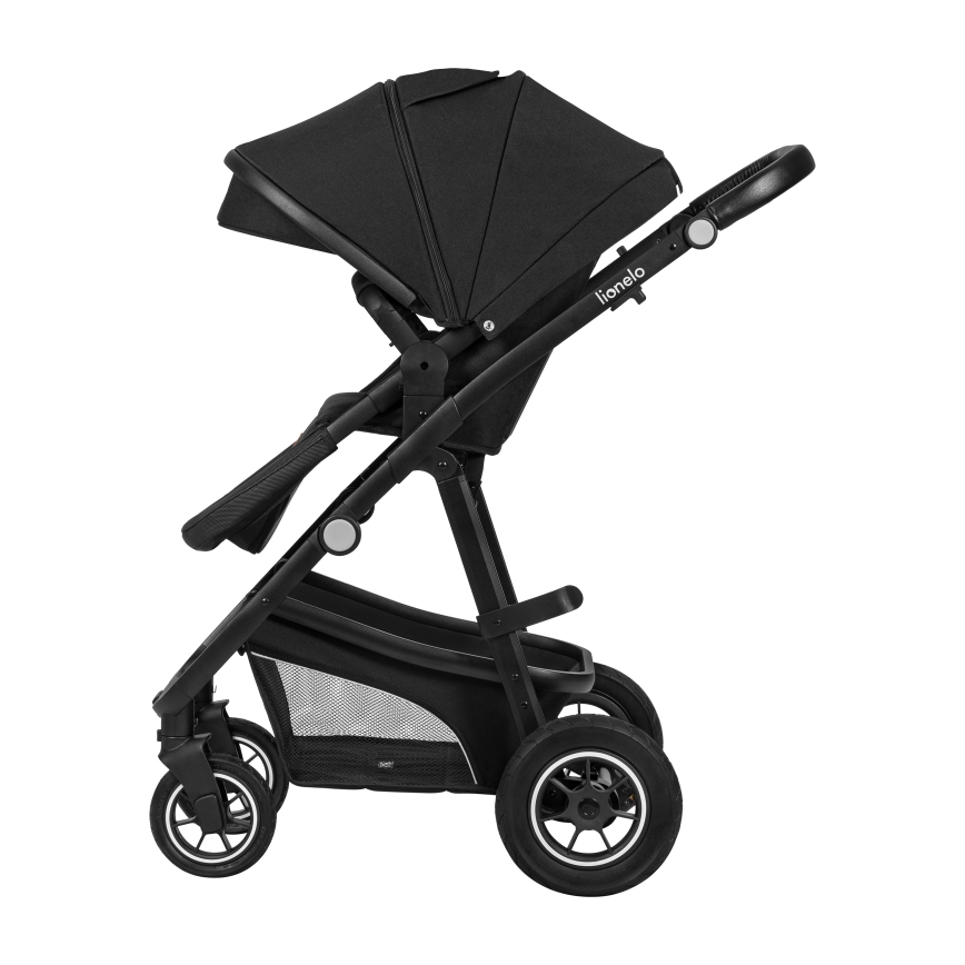 Lionelo - Kombinovaný kočárek 3v1 BIANKA Black Onyx